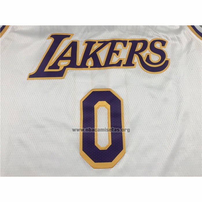Camiseta Los Angeles Lakers Russell Westbrook NO 0 Association 2021 Blanco